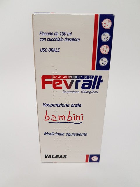 FEVRALT BAMBINI 100 MG/5 ML SOSPENSIONE ORALE