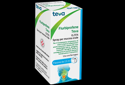 FLURBIPROFENE TEVA 0,25%