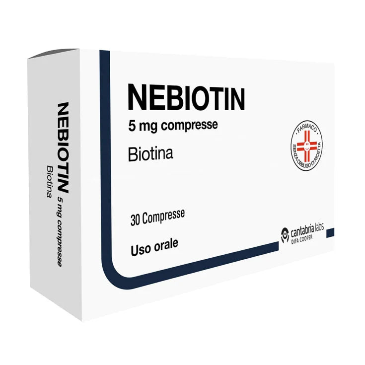 NEBIOTIN 5 MG TABLETS 60 TABLETS IN PVC/AL BLISTER