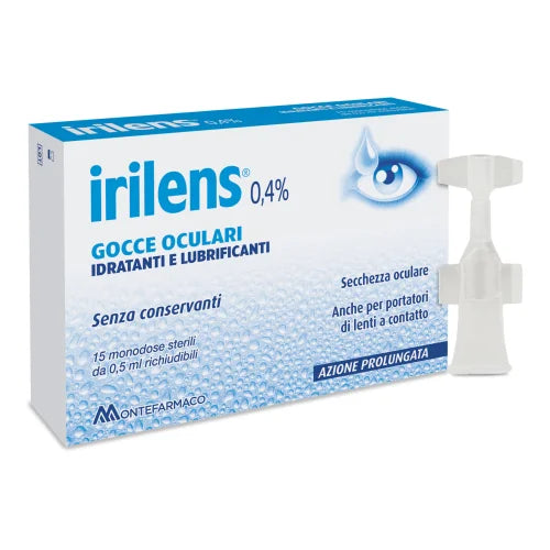 Irilens eye drops 10 vials of 0.5 ml