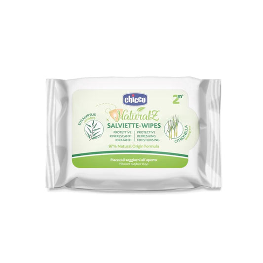 CHICCO ZANZA SALVIETTE NATURALE 20 PEZZI