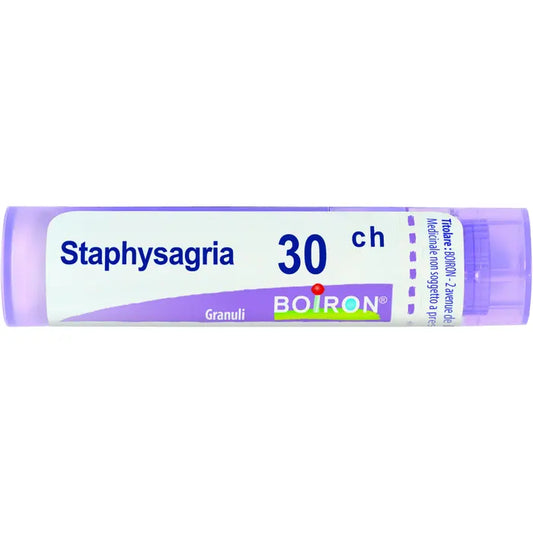 STAPHYSAGRIA BOI 30 CH GRANULI 1 CONTENITORE MULTIDOSE IN PP DA 4 G (80 GRANULI) CON TAPPO DISPENSATORE IN PP
