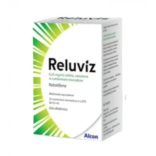 RELUVIZ 0.25 MG/ML EYE DROPS SOLUTION IN SINGLE-DOSE CONTAINER 25 LDPE CONTAINERS OF 0.5 ML