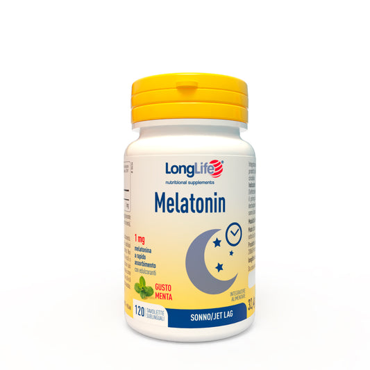 LONGLIFE MELATONIN 1 MG AROMA MENTA 120 TAVOLETTE SUBLINGUALI