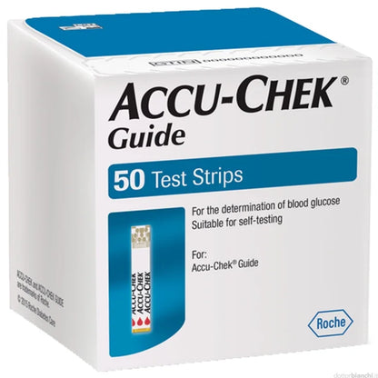 STRISCE MISURAZIONE GLICEMIA ACCU-CHEK GUIDE 50 PEZZI CONFEZIONE RETAIL