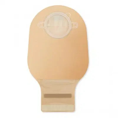 ANATOMICAL BAG FOR OPEN FOLDUP ILEOSTOMIES INTEGRATED PROTECTION SYSTEM FLANGE FOR NOVA 2 BELT OPAQUE WITH VELCRO DIAMETER 43MM 10 PIECES + 1 CLAMP