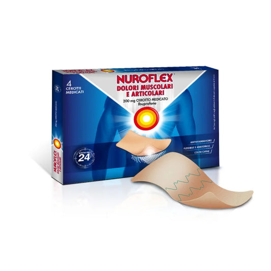 NUROFLEX MUSC PAIN 200 MG MEDICATED PLASTER 4 PLASTERS IN PET/LDPE/AL/LDPE SACHET