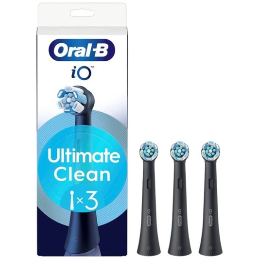 Oralb power refill io ultra clean black 3 pezzi