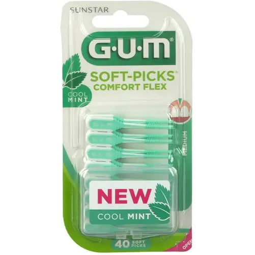 GUM SOFT PICK COMFORT FLEX COOL MINT REGULAR SCOVOLINI 40 PEZZI