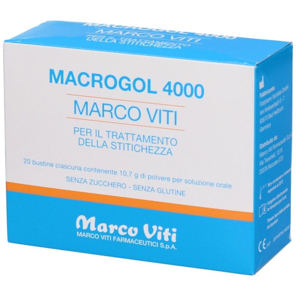 MACROGOL 4000 20 SACHETS OF 10.7 G