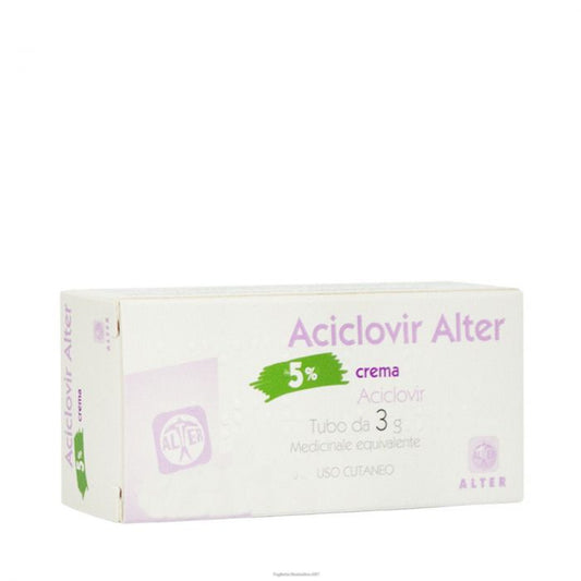 ACICLOVIR (ALTER)*crema derm 3 g 5%