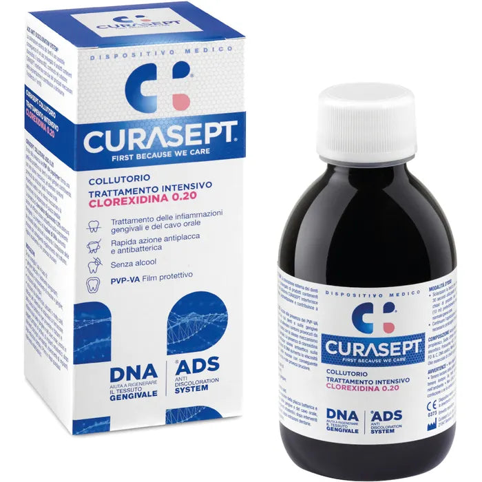 CURASEPT COLLUTORIO 0,20 ADS + DNA 200 ML