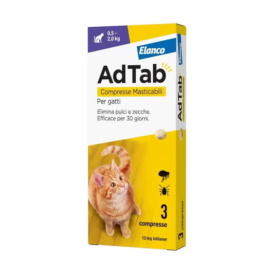 ADTAB*3CPR 12MG CATS 0.5-2KG