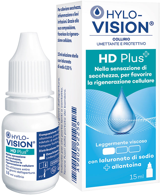 HYLOVISION HD PLUS HUMECTANT AND PROTECTIVE EYE DROPS 15 ML
