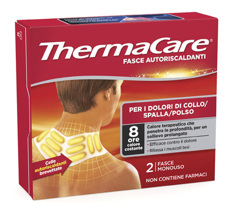 FASCE AUTORISCALDANTI A CALORE TERAPEUTICO THERMACARE COLLO/SPALLA/POLSO 2 PEZZI