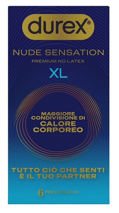 Preservativo durex nude sensation xl 6 pezzi