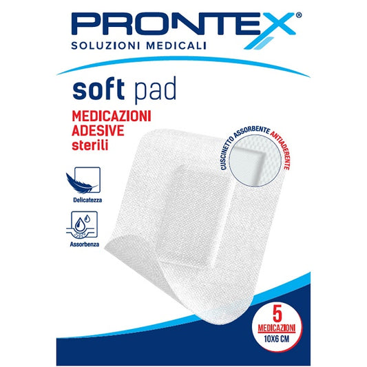 Sterile adhesive dressing Prontex soft pad 10x6 cm 5 pieces