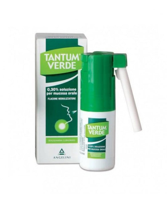 TANTUM VERDE "0,30% SOLUZIONE PER MUCOSA ORALE"FLACONE NEBULIZZATORE 15 ML"