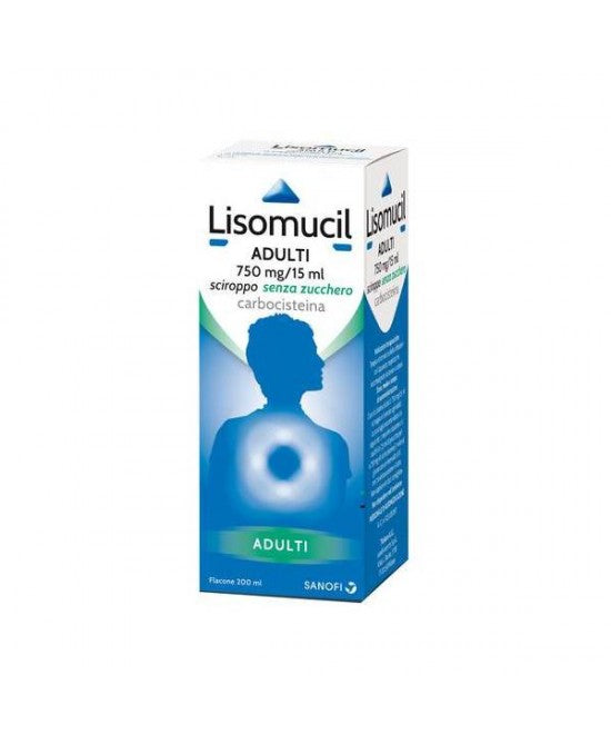 LISOMUCIL TOSSE MUCOLITICO*AD scir 200 ml 750 mg/15 ml senzazucchero