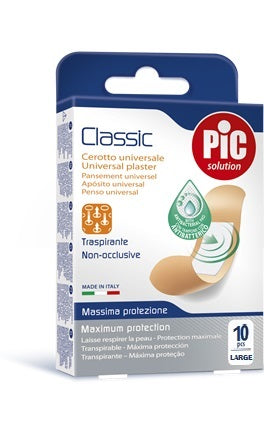 PIC CLASSIC PLASTER 25X72 MM 10 ANTIBACTERIAL 10 PIECES