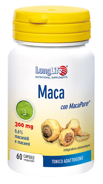 LONGLIFE MACA 60 VEGETABLE CAPSULES OF 550 MG