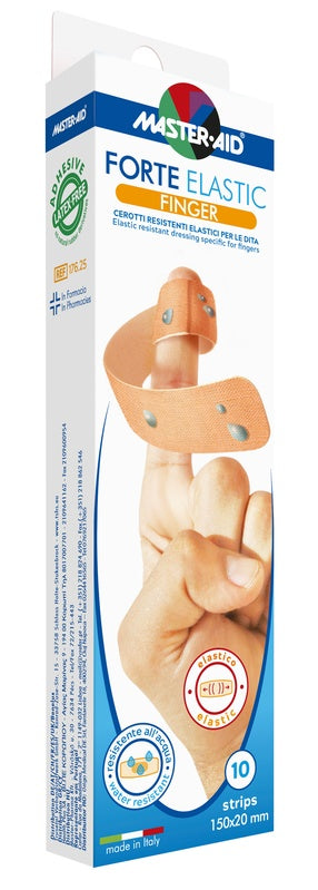 CEROTTO MASTER-AID ELASTIC FINGER 10 PEZZI