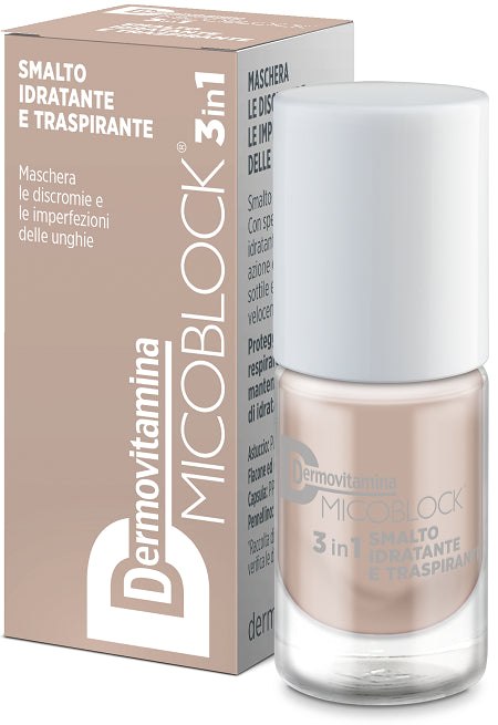 DERMOVITAMINA MICOBLOCK 3IN1 SMALTO IDRATANTE E TRASPIRANTE BEIGE 5 ML