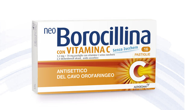 NEOBOROCILLINA C*16 pastiglie 1,2 mg + 70 mg senza zucchero