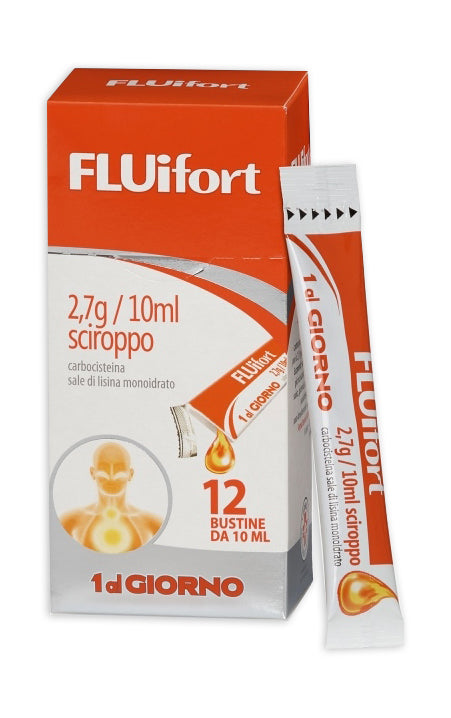 FLUIFORT*sciroppo 12 bustine 2,7 g/10 ml