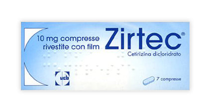 ZIRTEC "10 MG FILM-COATED TABLETS" 7 TABLETS"