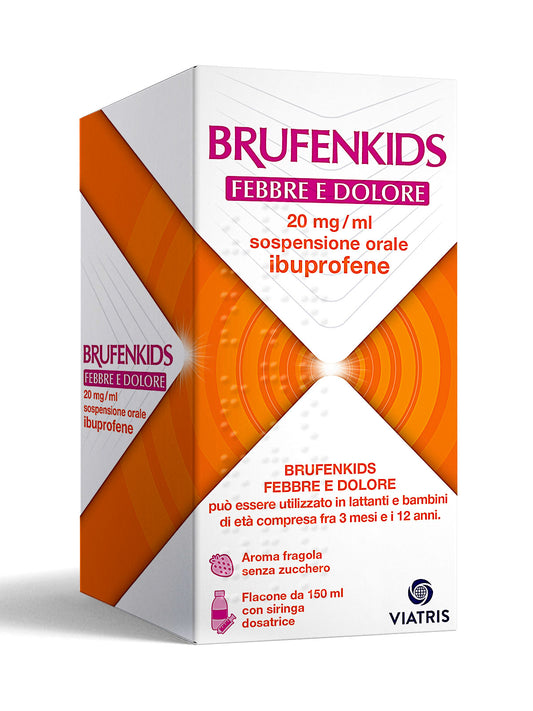 BRUFENKIDS FEBBRE E DOLORE*orale sosp 150 ml 20 mg/ml