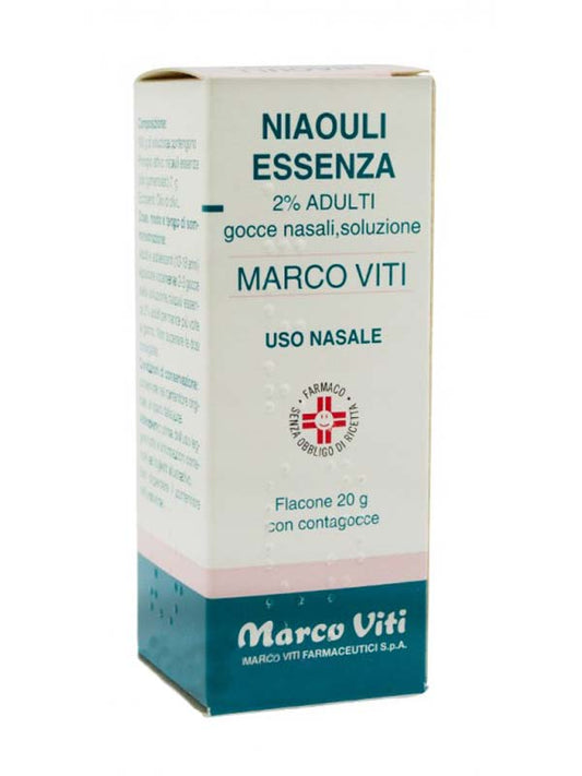 NIAOULI ESSENZA MV "2% GOCCE NASALI, SOLUZIONE"FLACONE 20 G"