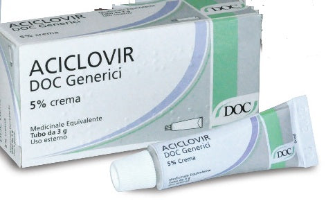 ACICLOVIR (DOC GENERICI)*crema derm 3 g 5%