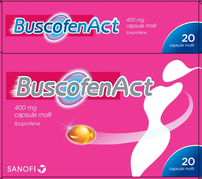 BUSCOFENACT*20 cps molli 400 mg