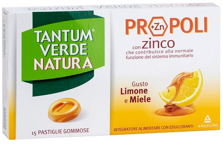 TANTUM VERDE NATURA 15 PASTIGLIE GOMMOSE LIMONE & MIELE