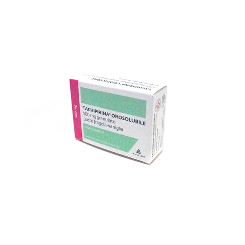 TACHIPIRINA OROSOLUBILE 500 MG GRANULATO GUSTO FRAGOLA-VANIGLIA