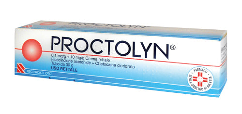 PROCTOLYN*crema rett 30 g 0,1 mg/g + 10 mg/g