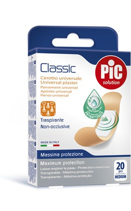 PIC CLASSIC PLASTER 19X72 MM ANTIBACTERIAL 20 PIECES