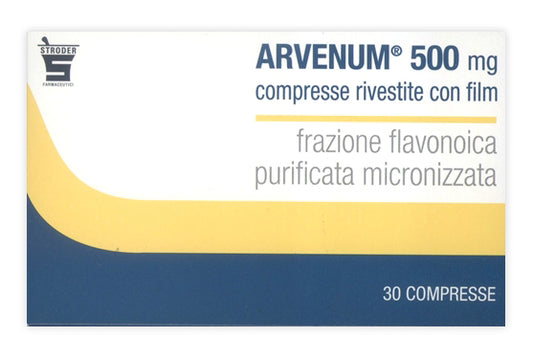 ARVENUM 500 500 MG COMPRESSE RIVESTITE CON FILM 30 COMPRESSE IN BLISTER PVC/AL