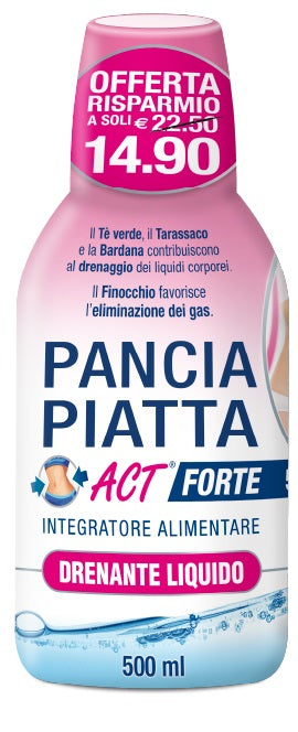 PANCIA PIATTA ACT FORTE DRENANTE LIQUIDO 500 ML