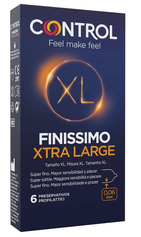 CONTROL FINISSIMO XTRA LARGE 6 PEZZI