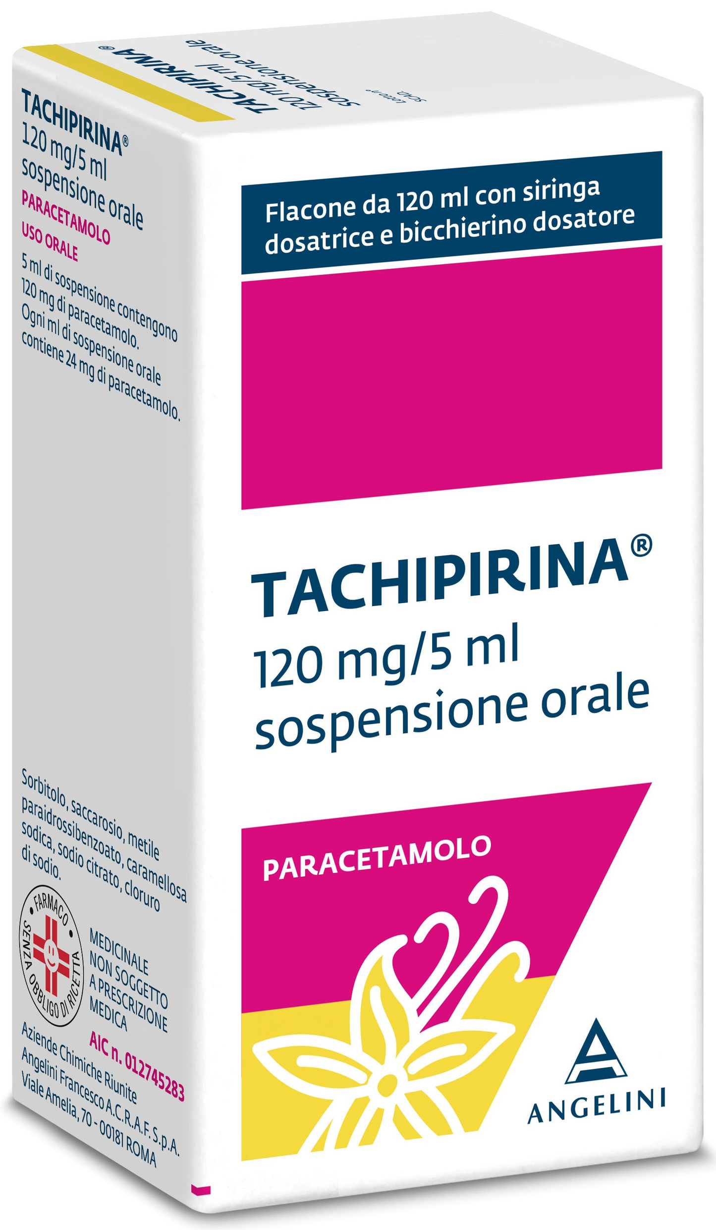 TACHIPIRINA 120 MG/5 ML SOSPENSIONE ORALE