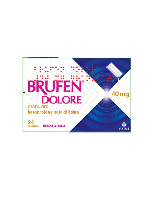 BRUFEN DOLORE*orale grat 24 bust 40 mg