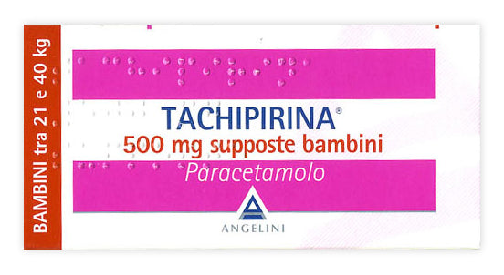 TACHIPIRINA*BB 10 supp 500 mg