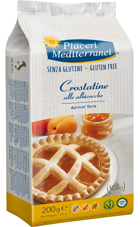 PIACERI MEDITERRANEI LE BONTA' DEL MATTINO CROSTATINE ALL'ALBICOCCA 4 X 50 G