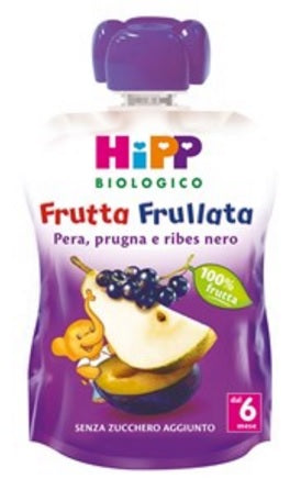 HIPP BIO FRUTTA FRULLATA PERA PRUGNA RIBES 90 G