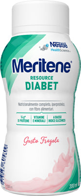 MERITENE RESOURCE DIABET STRAWBERRY HIGH-PROTEIN FOOD 28 VITAMINS AND MINERALS 200 ML