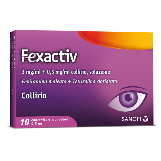 FEXACTIV 3 MG/ML + 0,5 MG/ML COLLIRIO SOLUZIONE