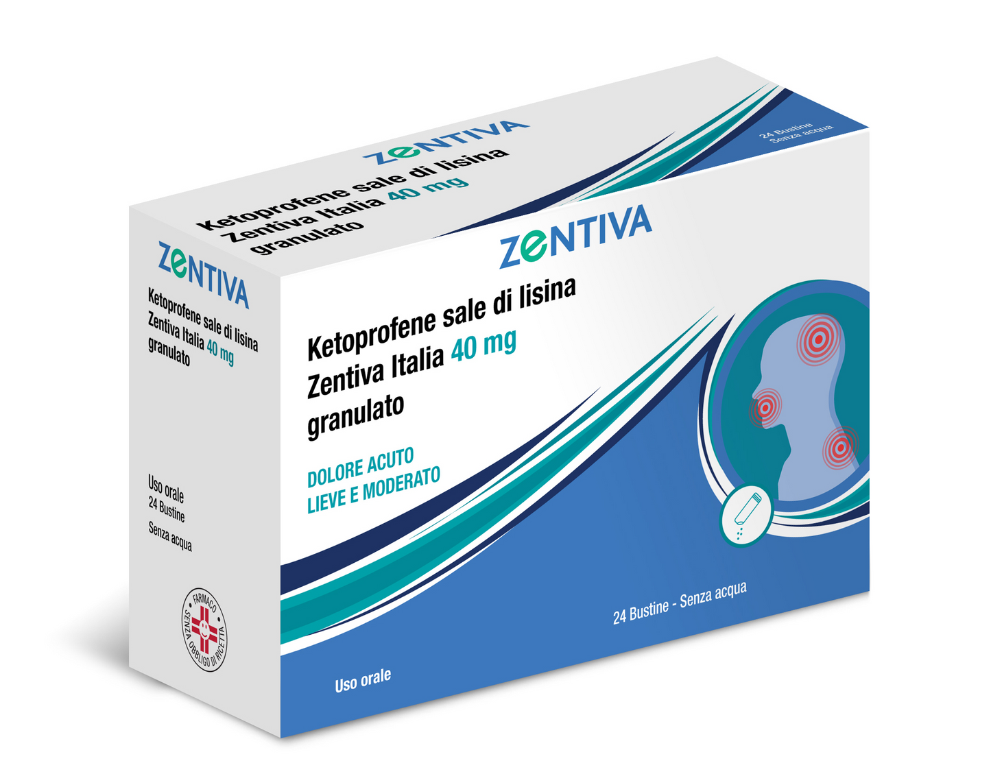 KETOPROFENE SALE DI LISINA (ZENTIVA ITALIA)*orale grat 24 bust 40 mg