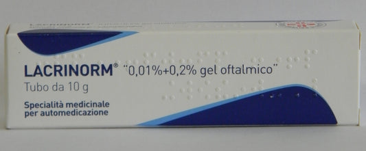 LACRINORM "0,01% + 0,2% GEL OFTALMICO"TUBO 10 G"